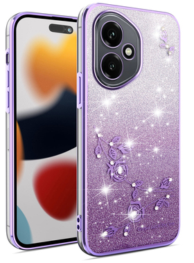 适用香港版华为荣耀400手机壳Honor400pro保护渐变套por镜头全包DNP一NX9防摔女软闪粉水钻国外版5G新款P网红