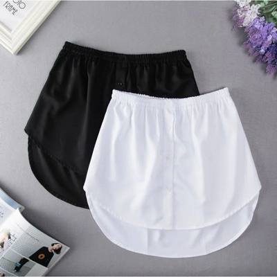 Black Skirt Spring Shirt Skirt Women Fake Hem Sweater Casual