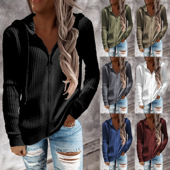 Casual Zipper Sweater Thickened Loose Knitwear Cardigan Long