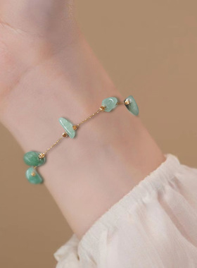 时尚小众设计玛瑙不规则原石手饰饰品欧美女士气质高级感手串手链