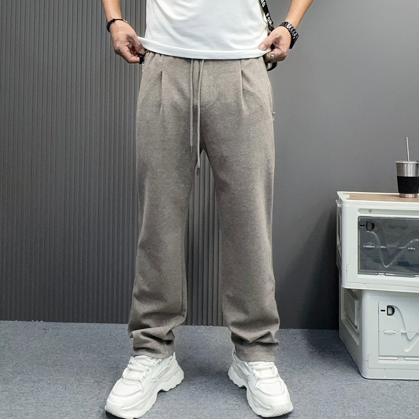 老钱风秋冬季男士新品休闲裤高级感时尚休闲高品质帅气范潮流穿搭