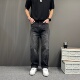 时尚 都市高端洗水复古风男士 宽松直筒时尚 2026新春款 休闲牛仔长裤
