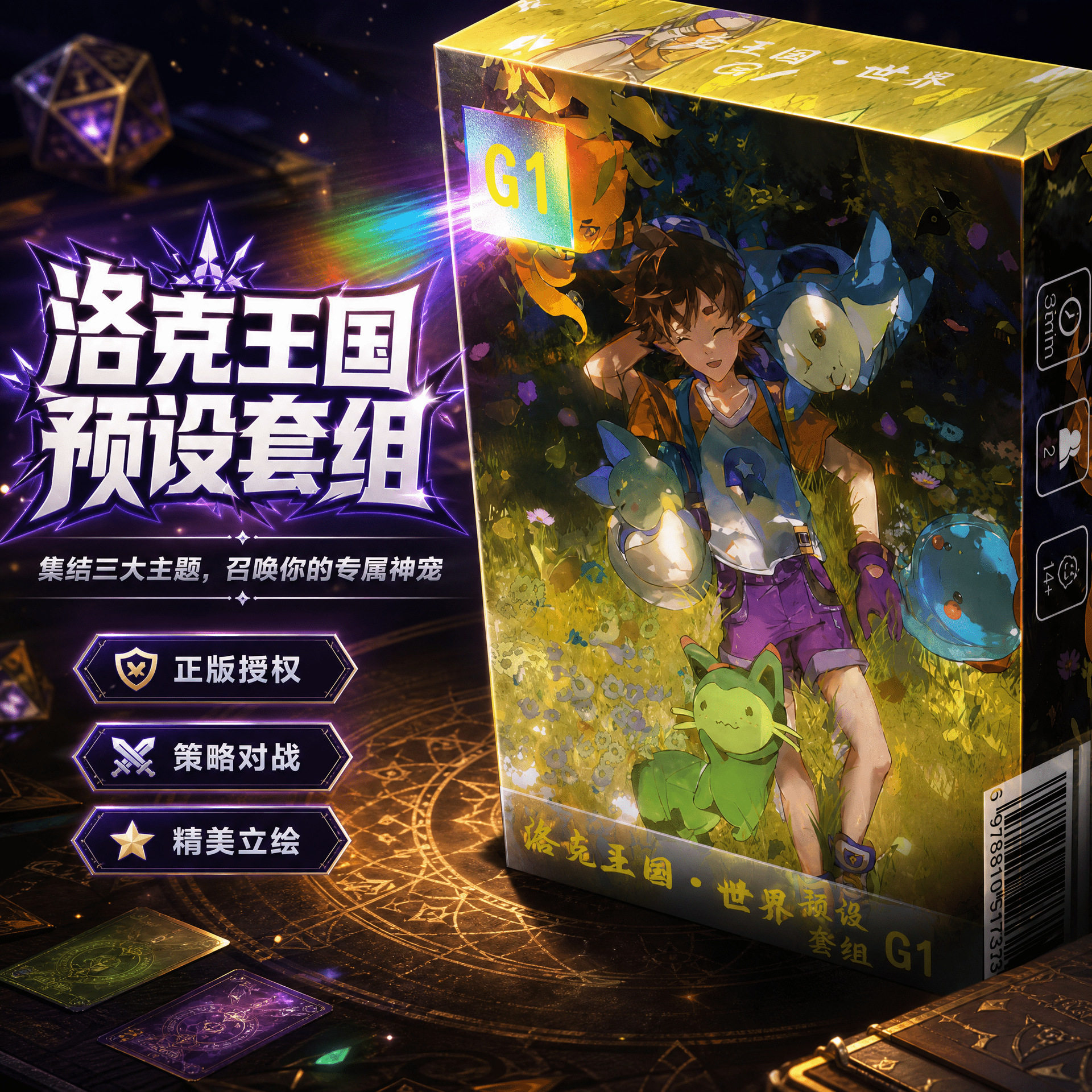 正版洛克王国世界预设套组卡牌童年回忆周边桌游卡片儿童收藏卡
