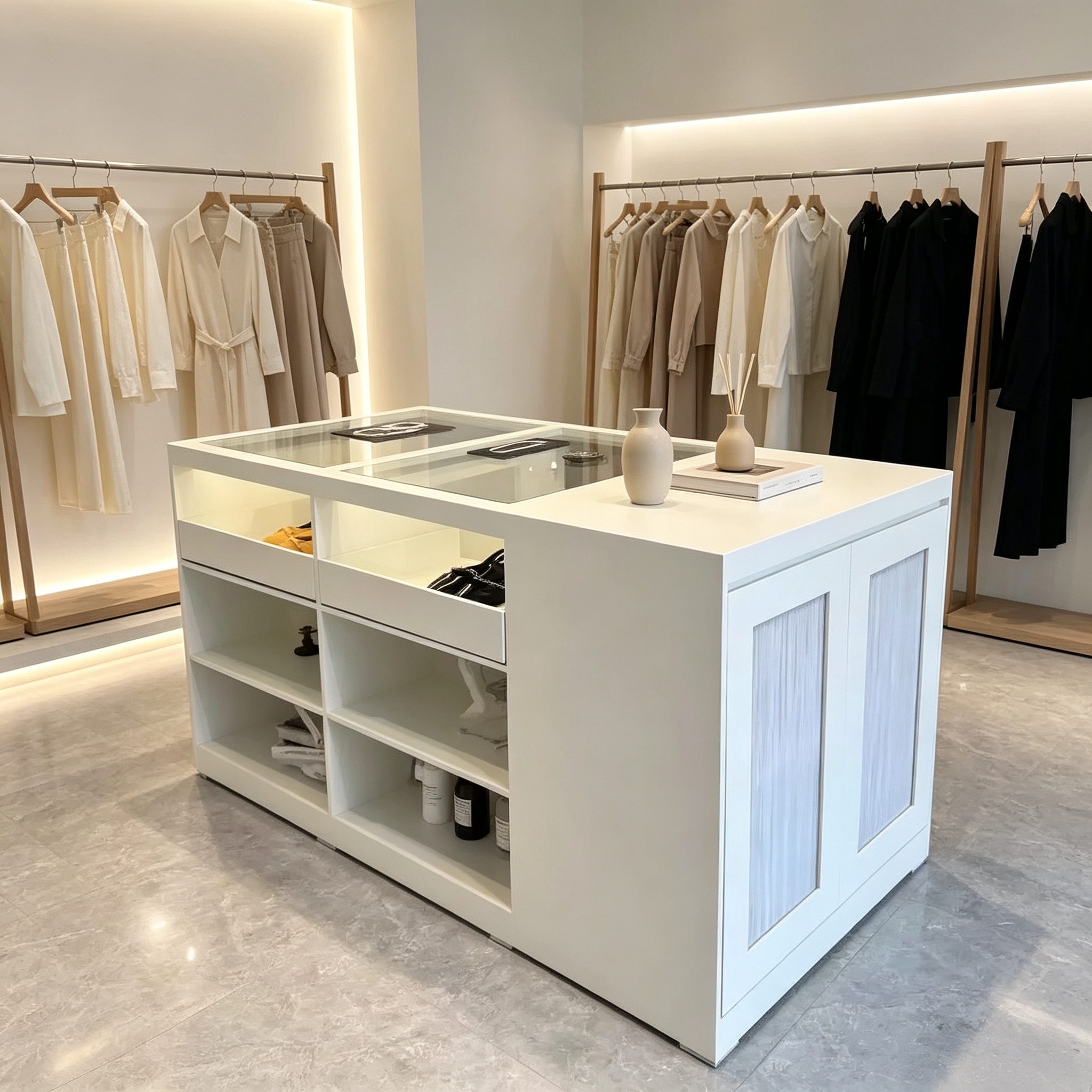 服装店中岛台展示柜女装店中岛柜