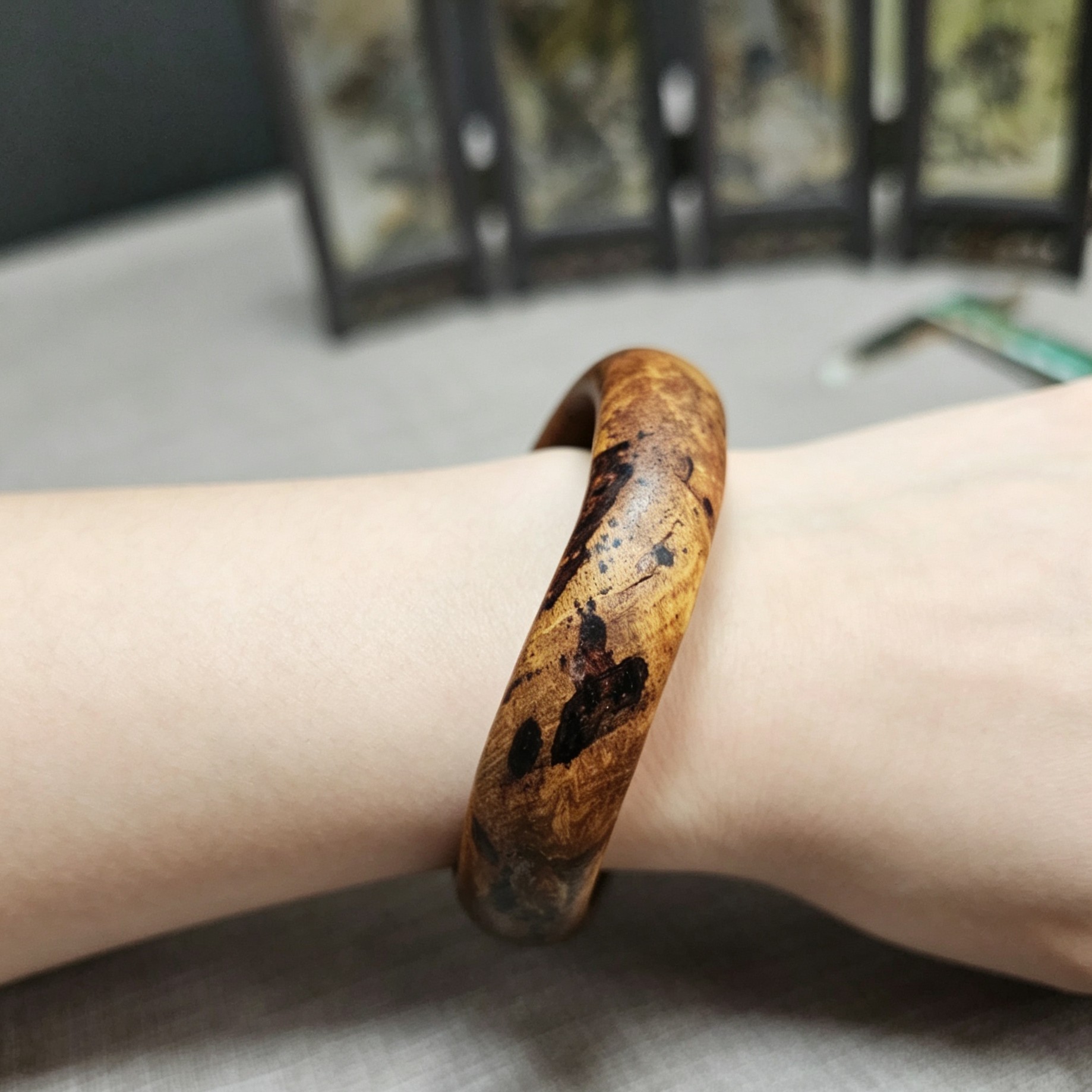 海南降真香手镯口径60mm深山原材结香零修补手工随行打磨甘甜自然
