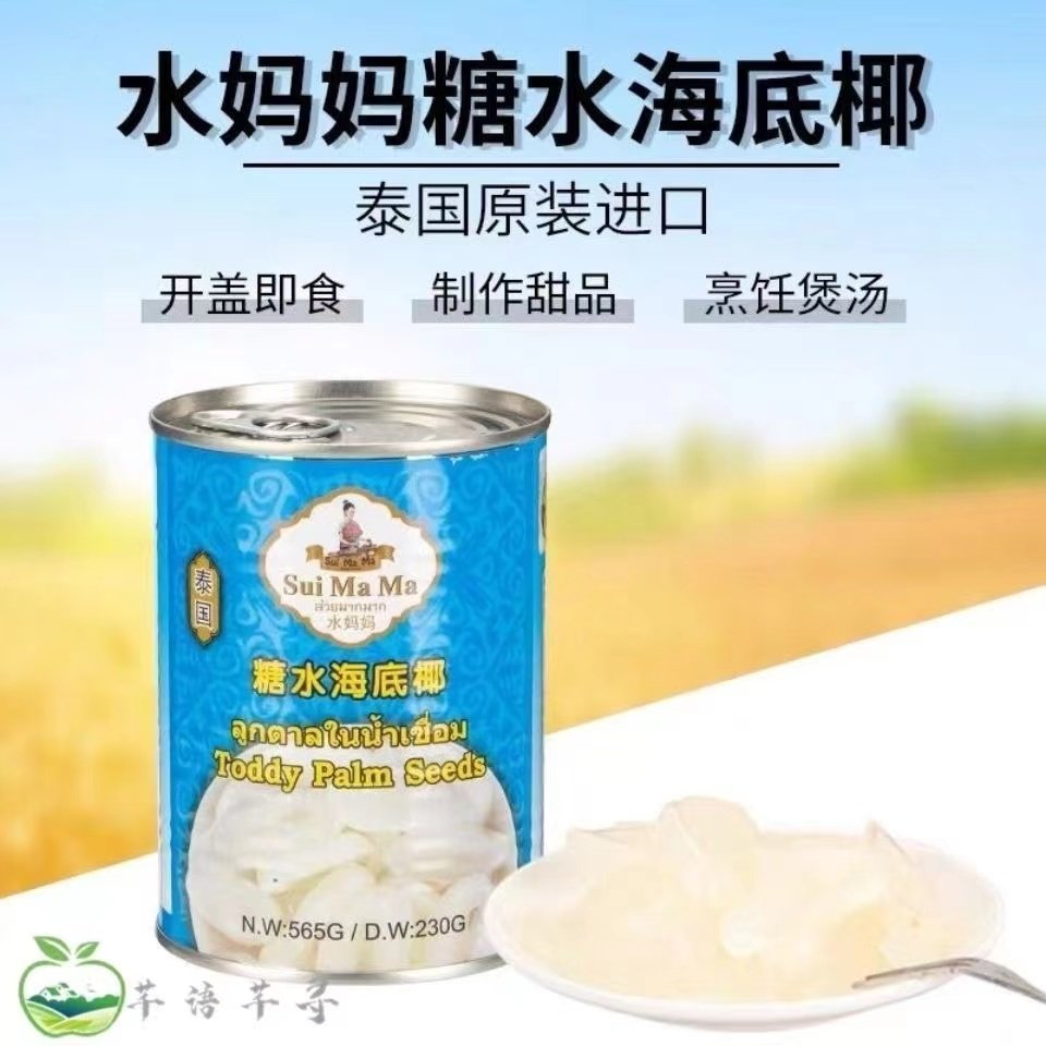 泰国原装进口水妈妈糖水海底椰565g白玉丹罐头甜品原料单罐包邮