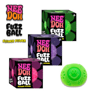 Needoh毛绒捏捏乐压力球fuzz ball挤压慢回弹发泄玩具彩球