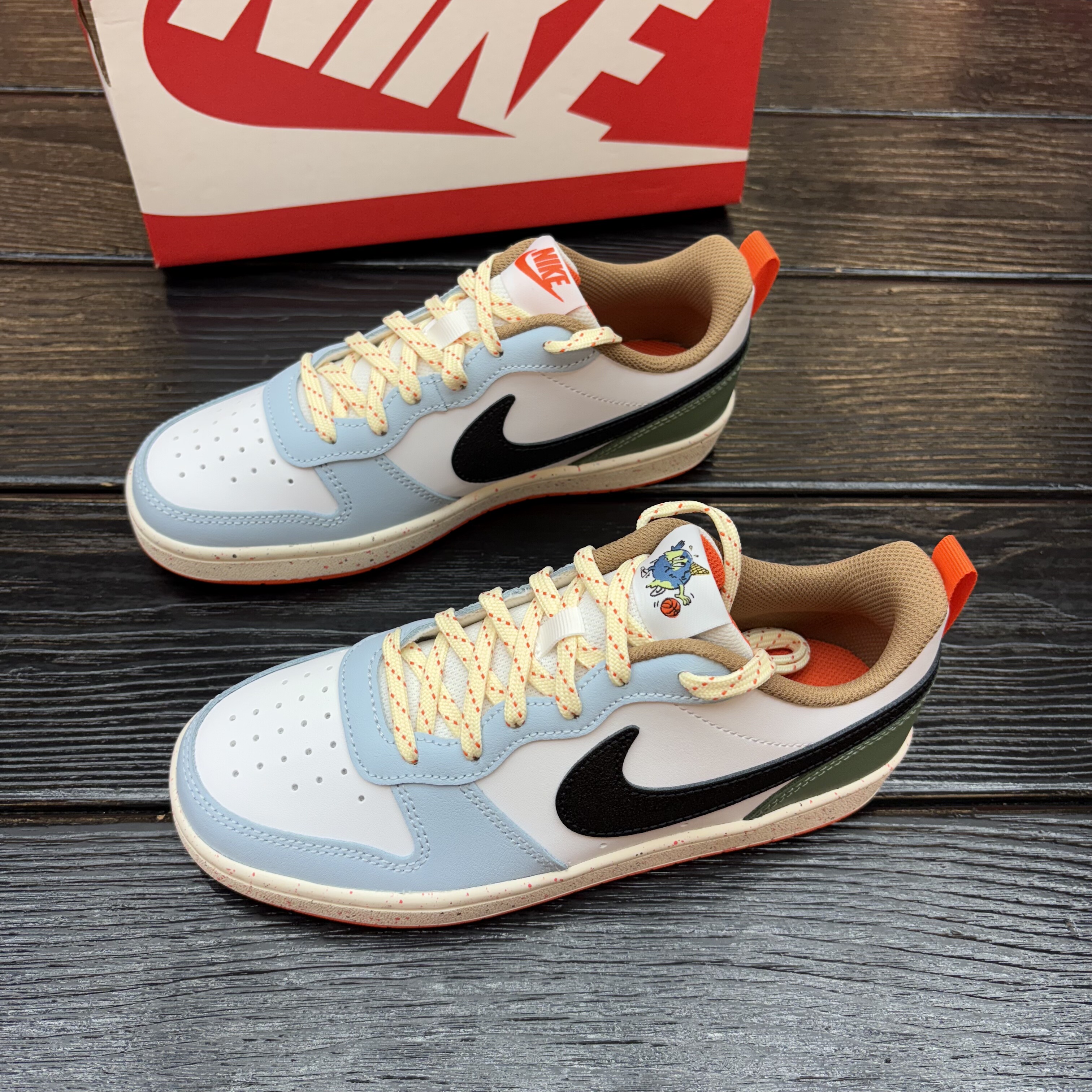 Nike耐克Court Borough Low 2女子冰淇淋低帮休闲板鞋DX6052-101