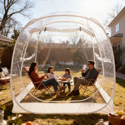餐饮摆地摊挡风网红拍照透明帐篷