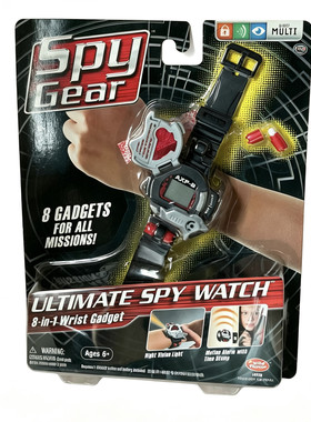 古早收藏级SpyGear出品 欧美儿童特工间谍八合一腕带装备男孩玩具