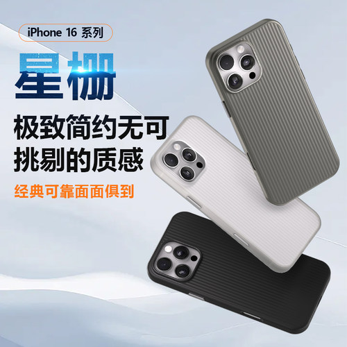 适用苹果16pro星栅手机壳