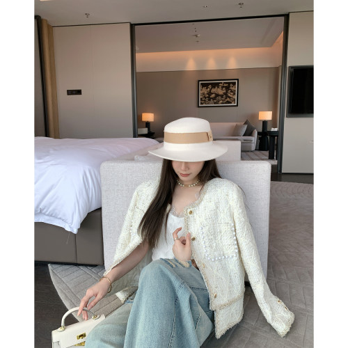法式小香风名媛风气质修身外套女