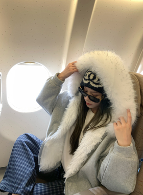 11.08本希benxe/雾都晨报 以假乱真!仿狐狸毛领全毛加厚卫衣外套