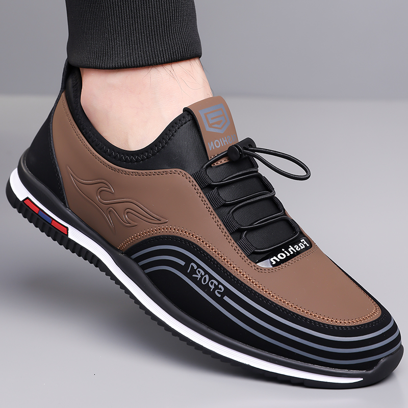 皮鞋男士2025秋季新款软底休闲鞋