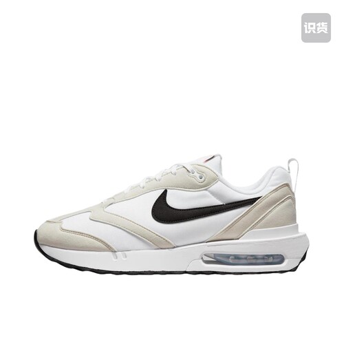 Nike Air Max Dawn 缓震 增高鞋 跑鞋 白色/浅骨色/黑色 金华仓