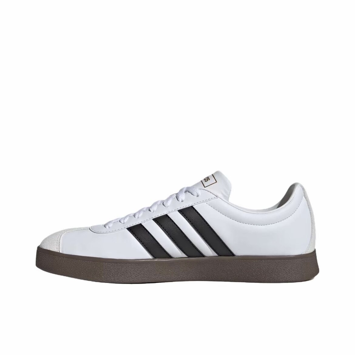 adidas 舒适休闲 T头低帮 板鞋 男女同款 白黑色JQ2470成都qy仓