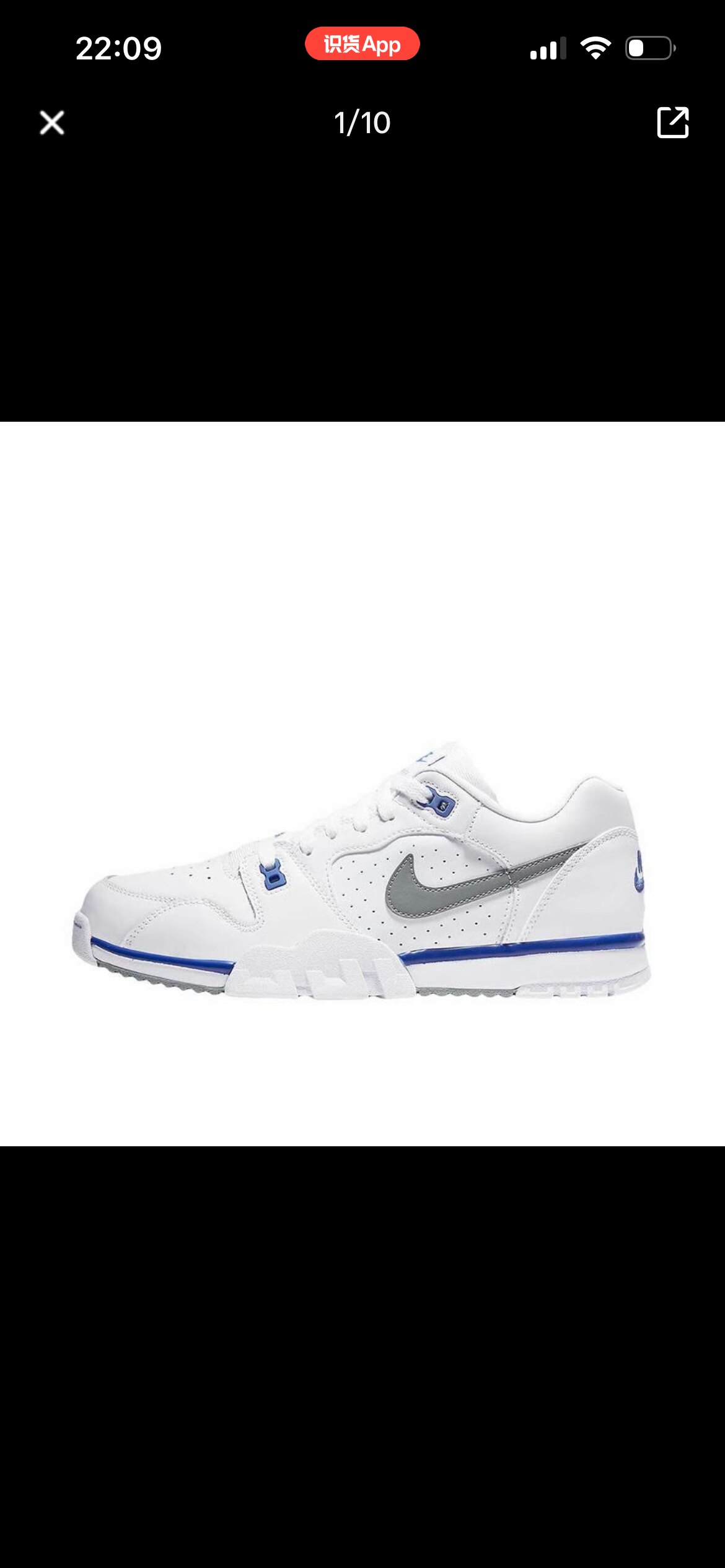 Nike Air 舒适百搭 低帮 训练鞋 男款 白蓝色CQ9182-102成都qy仓