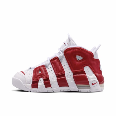 NikeAir More Uptempo Varsity Red 皮革 舒适GS 成都qy仓