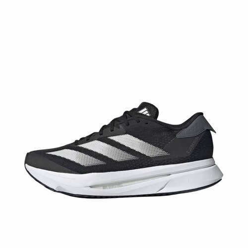 adidas Adizero 低帮跑步鞋 男女同款 黑白 IF6748成都qy仓