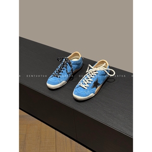 街头涂鸦风 情侣款 25FW 板鞋 拼色做旧五角星星小脏鞋 DENTUATUA