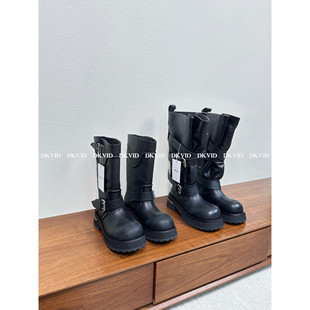 VENOM暗黑战损机车靴做旧厚底高筒骑士马丁靴 毒液 DKVID 碾压级