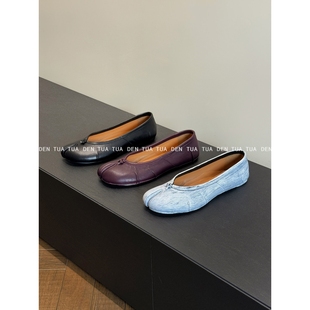 美炸了 浅口单鞋 质感满满 涂鸦tabi分趾鞋 女 24s秋季 DENTUATUA