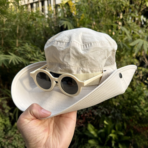 儿童渔夫帽子防晒遮阳夏季中大男孩登山速干新疆旅游穿搭川西旅行