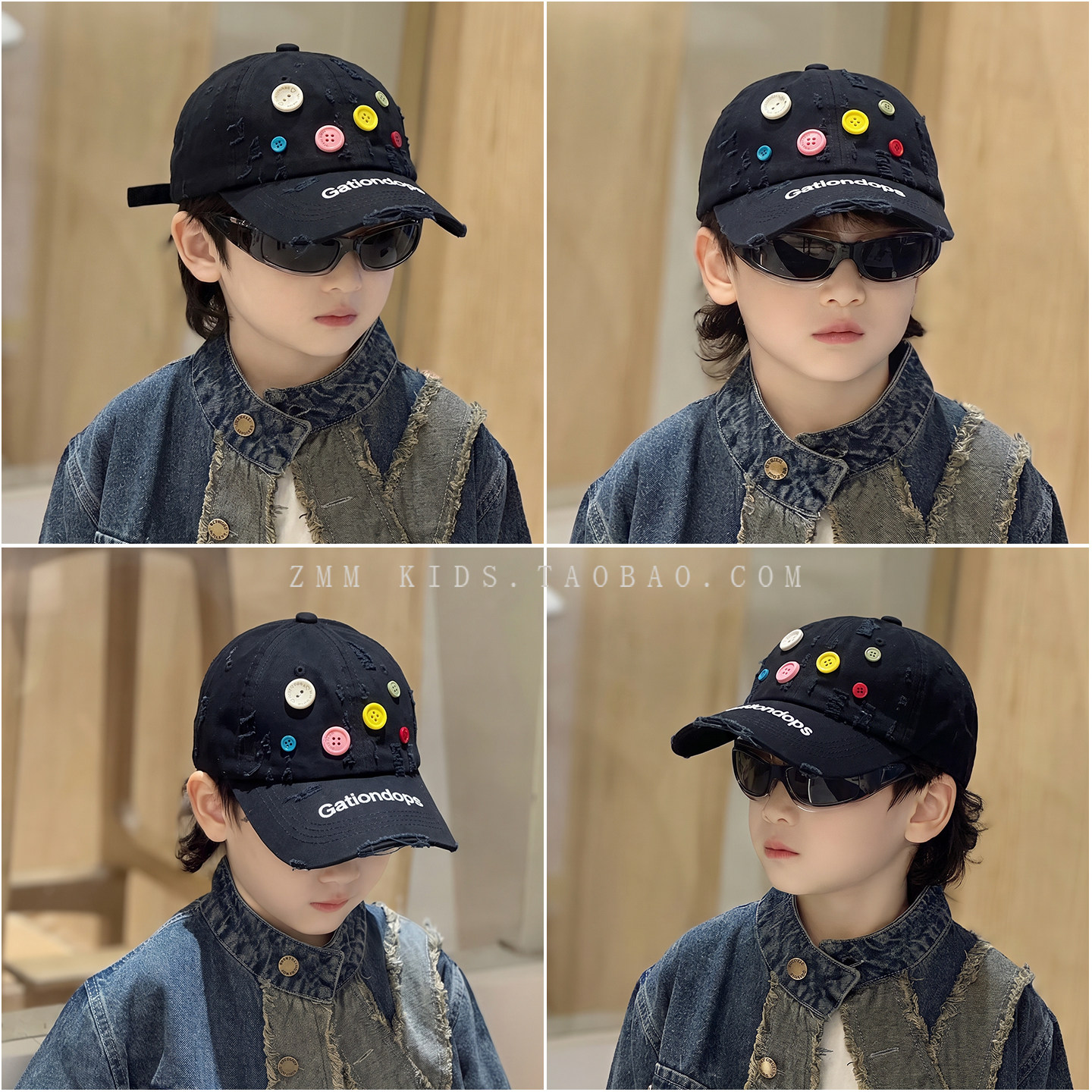 儿童棒球帽子鸭舌大女孩女款2026新款小男孩痞帅炸街街舞秋季秋天图片