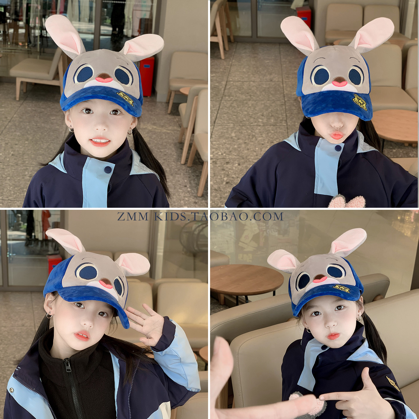 儿童棒球帽子兔子尼克狐狸朱迪警官警长鸭舌女孩 疯狂动物城2头饰,童装/婴儿装/亲子装,帽子,淘宝优惠券,粉丝福利购,淘宝优惠卷