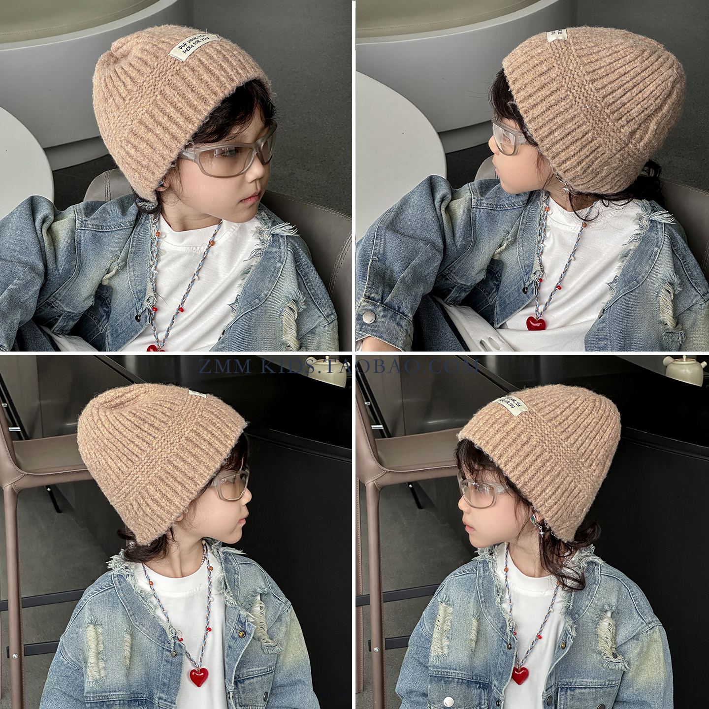 儿童毛线冷帽子针织水桶2025新款秋冬季中大男孩宝小痞帅气炸街潮