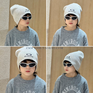 儿童冷帽子中大男孩毛线针织痞帅气炸街潮流韩版薄款春秋春季春款