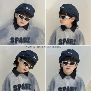 儿童帽子贝雷八角春秋中大男孩宝小痞帅气街舞潮流韩版春季薄春款