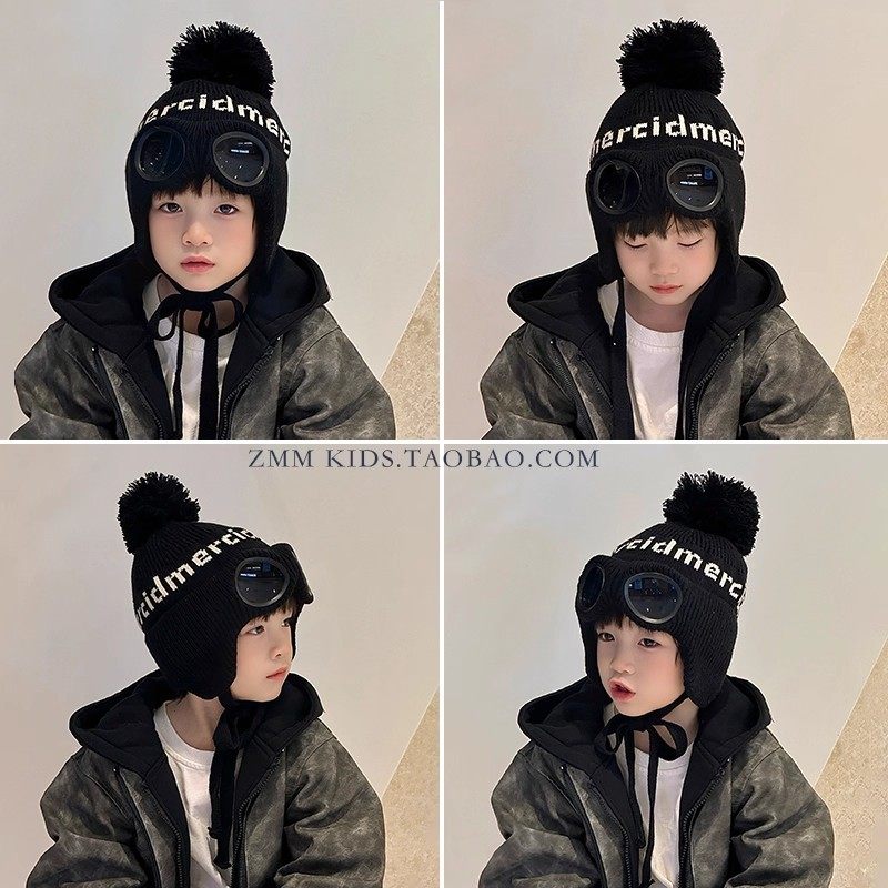 儿童帽子护耳大男孩秋冬季东北防寒小痞帅气炸街潮流超好看的冬天,童装/婴儿装/亲子装,帽子,淘宝优惠券,粉丝福利购,淘宝优惠卷