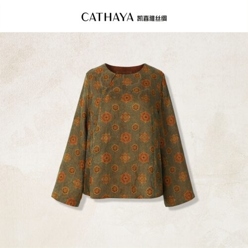 CATHAYA/凯喜雅斜襟长袖上衣JDK2FOJN690