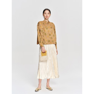 CATHAYA 凯喜雅褶皱长裙TZK2FYJN135