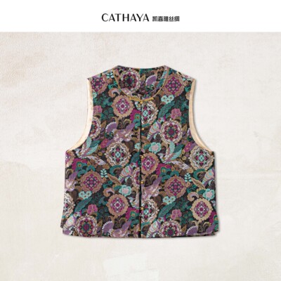 CATHAYA/凯喜雅圆领中式马甲SOK2FHJN097