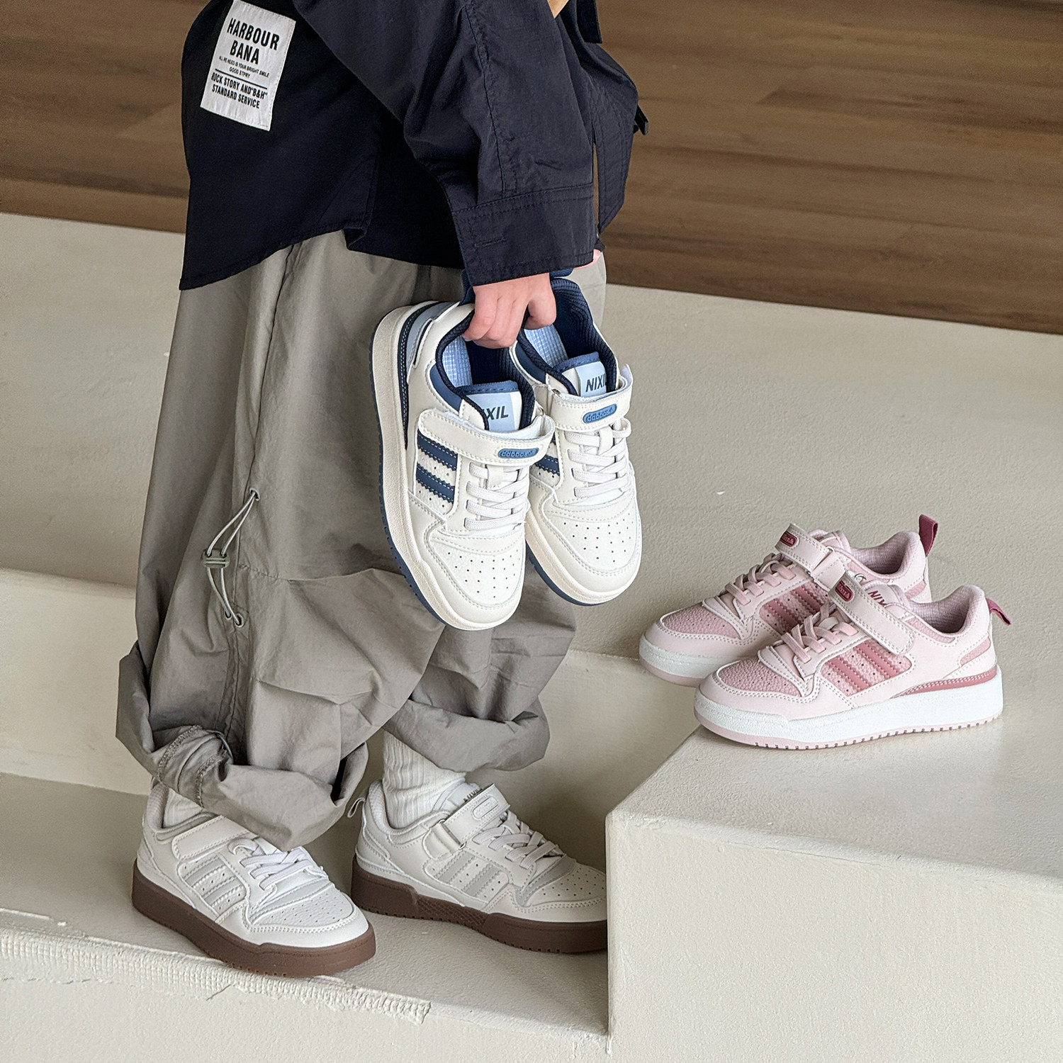 2026春款亲子童鞋儿童板鞋男童鞋子女童休闲运动鞋学生阿甘鞋软底,童鞋/婴儿鞋/亲子鞋,板鞋,淘宝优惠券,粉丝福利购,淘宝优惠卷