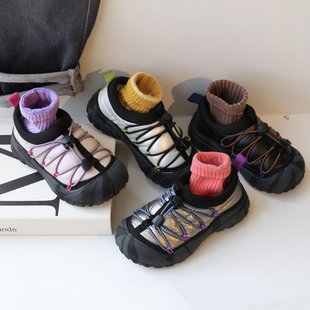 韩版儿童雪地靴加绒加厚女童低帮运动防风冬鞋男童大棉鞋防水防滑