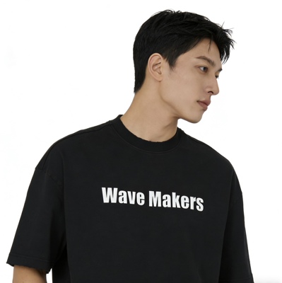 美式重磅潮牌短袖T恤情侣宽松夏