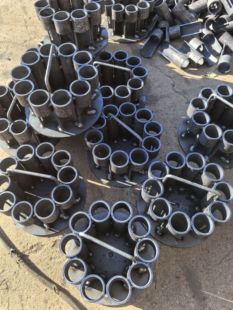 无缝管二踢脚防串神器支架散件架子发射器