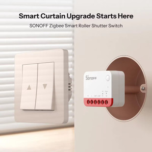 Sonoff MINI-ZBRBS zigbee易微联窗帘开关改装件 Alexa语音可定时