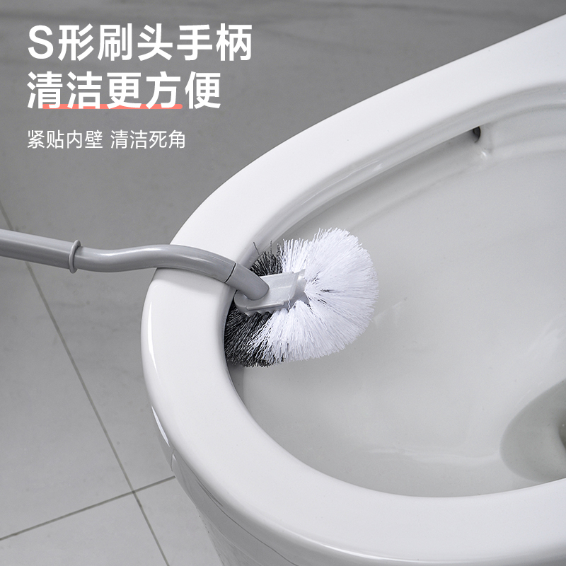马桶刷套装家用卫生间壁挂式软毛刷子清洁挂墙式洗厕所无死角神器