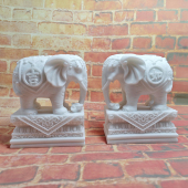 石雕大象吉祥如意象门口电视柜收银台办公室摆工艺品新款 吸水象