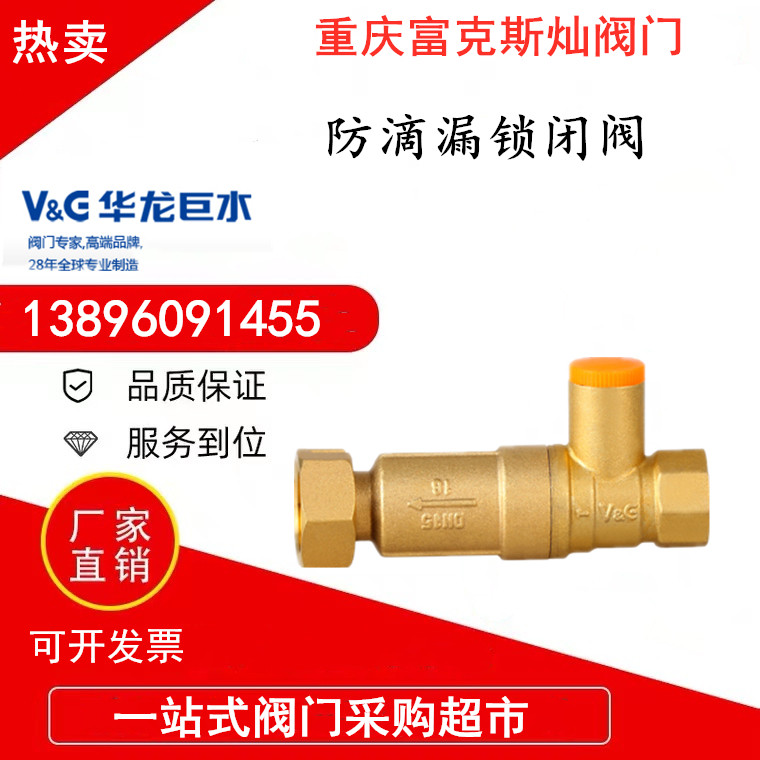 华龙巨水vg梅花齿轮钥匙扳手自来水表前铜闸开关防盗磁性锁闭球阀