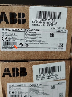 ABB PM5032-T-ETH CPU模块，型号1SAP1 ~议价