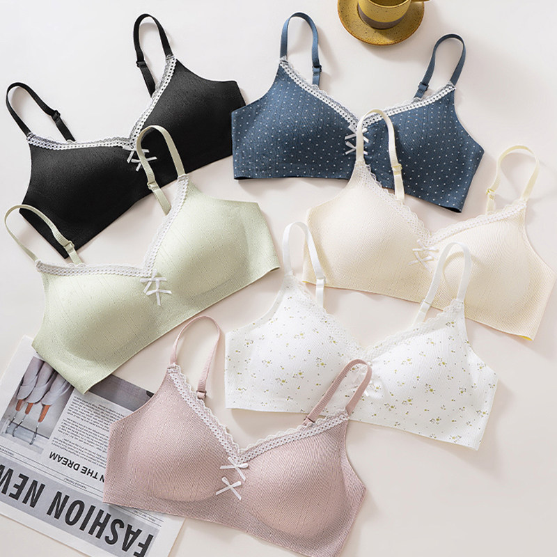 俞兆林提拉反重力少女蕾丝Bra聚拢软支撑内衣无钢托透气女士文胸