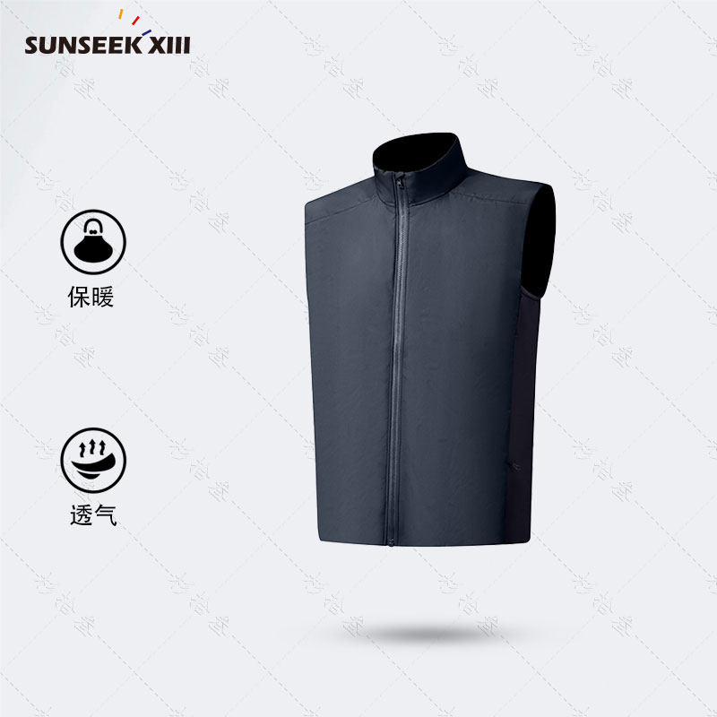 3M棉马甲】秋冬季常规款男士保暖立领防风防水马甲透气外套23862