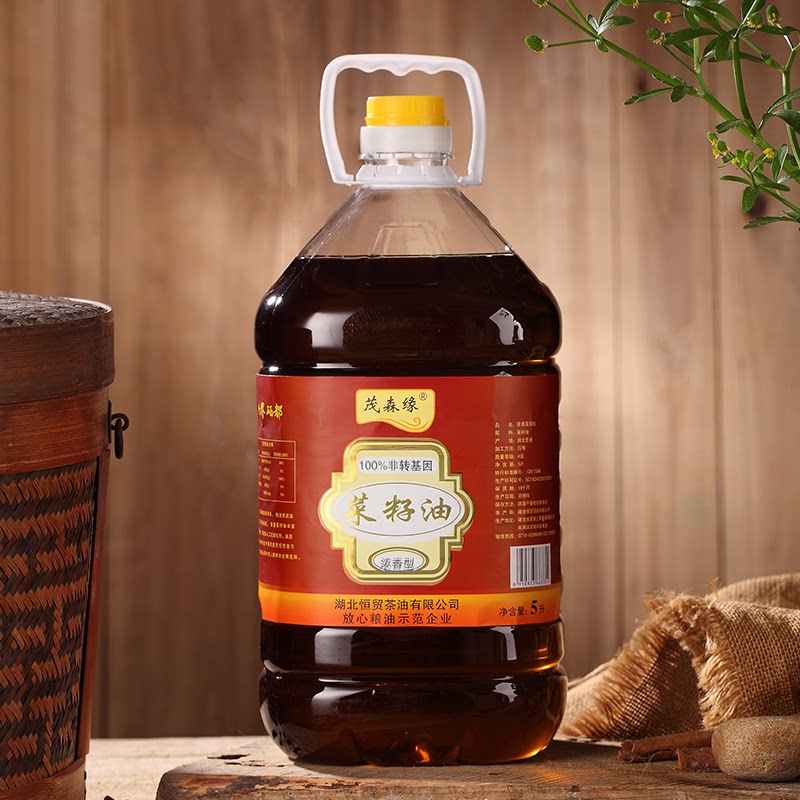 非转低温压榨浓香菜油健康食用油5L家用桶装天然纯醇香菜籽油