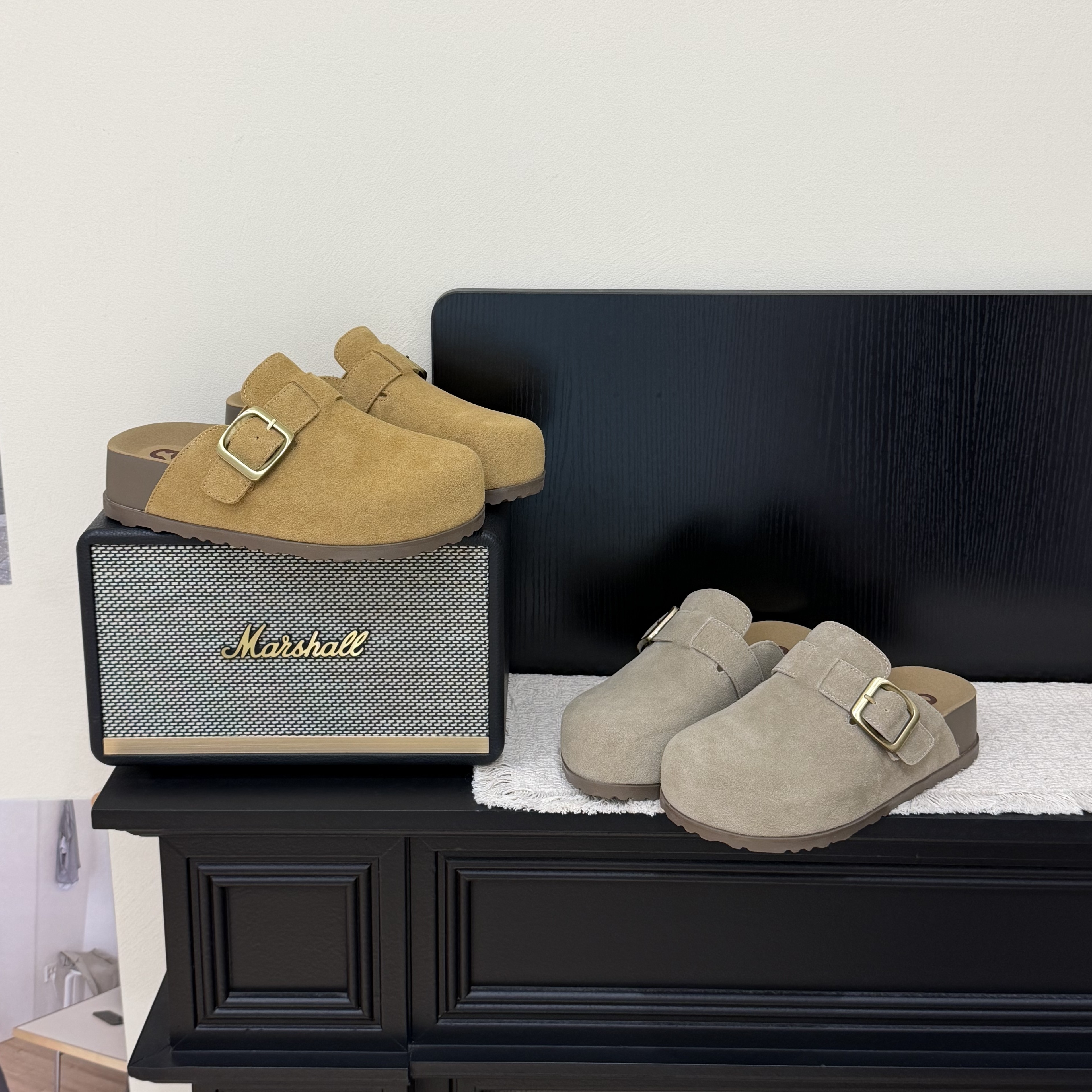 兜小兜春季慵懒磨砂牛皮厚底增高勃肯鞋一脚蹬懒人包头半拖穆勒鞋,女鞋,勃肯鞋/软木鞋,淘宝优惠券,粉丝福利购,淘宝优惠卷