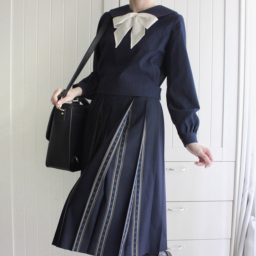 65折清仓不退 海月高 jk制服秋季冬季 原创内藏线瓜皮裙